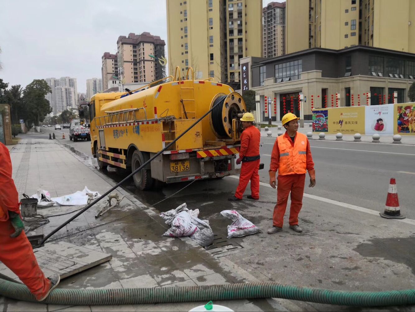 黄陂排污管道清淤-管道清洗